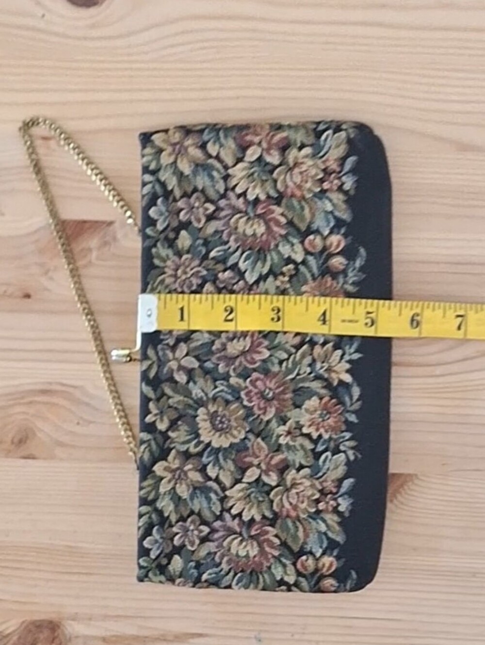 Vintage Harry Levine Floral Tapestry Clutch - Picture 12 of 14